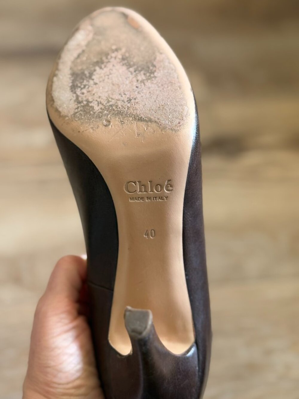Chloe Ruffle-Back Heels, Size 40 - Picture 6 of 10
